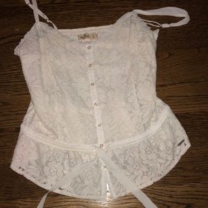 Hollister white tank